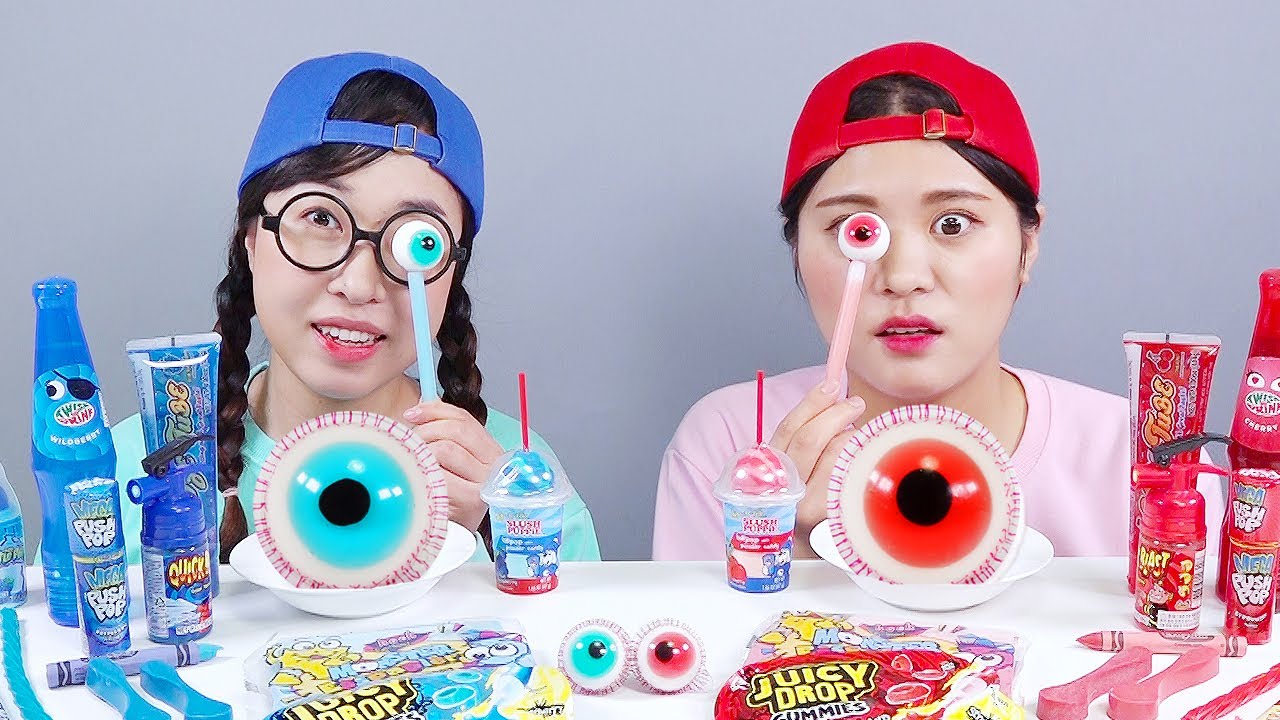 Red Jelly VS Blue Jelly Challenge DONA
