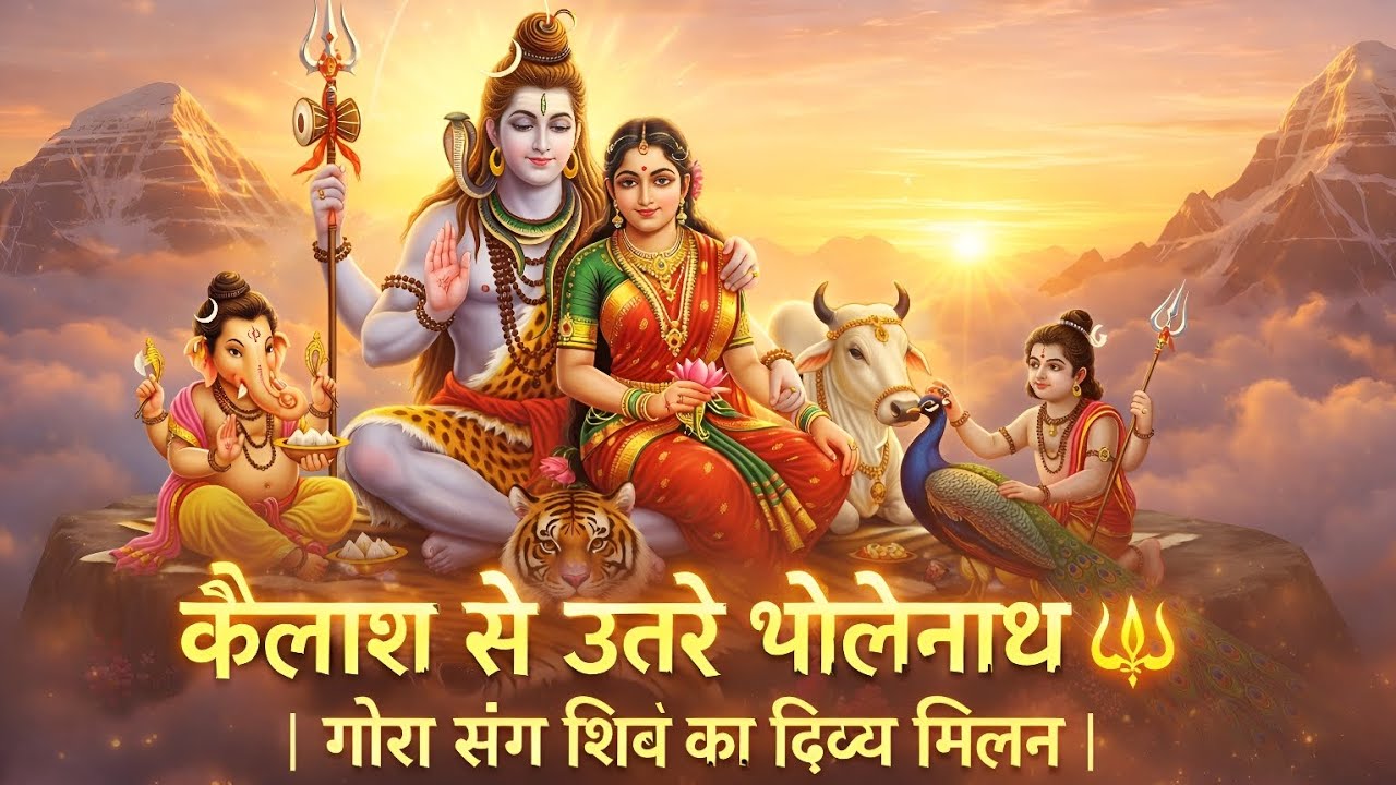 कैलाश से उतरे भोलेनाथ 🔱 | गौरा संग शिव का दिव्य मिलन | Maha Shivratri 2026 Bhakti Song #shivratri 