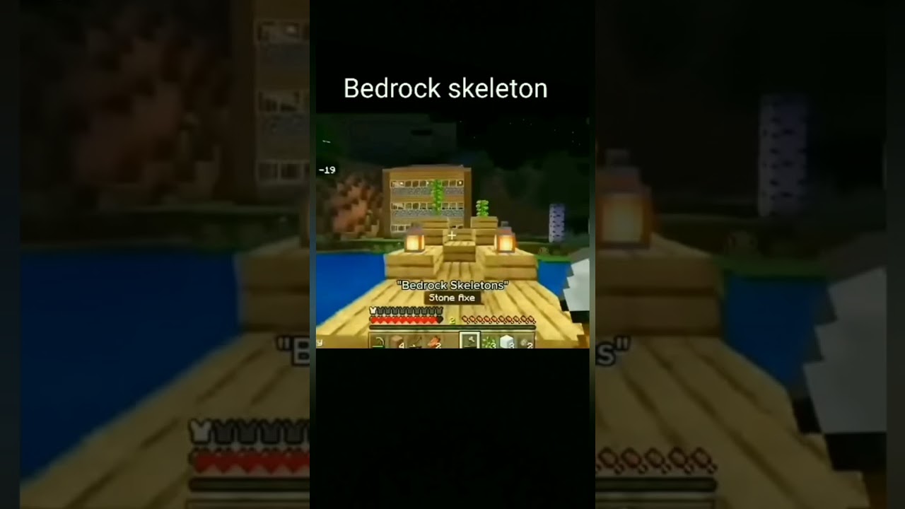 Minecraft Java skeleletons vs Bedrock skeletons #minecraft #skeletons