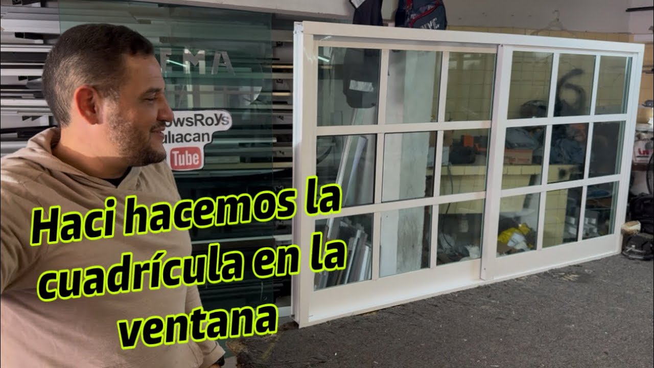 Instalación de cuadrícula en ventana de 2” con intermedio