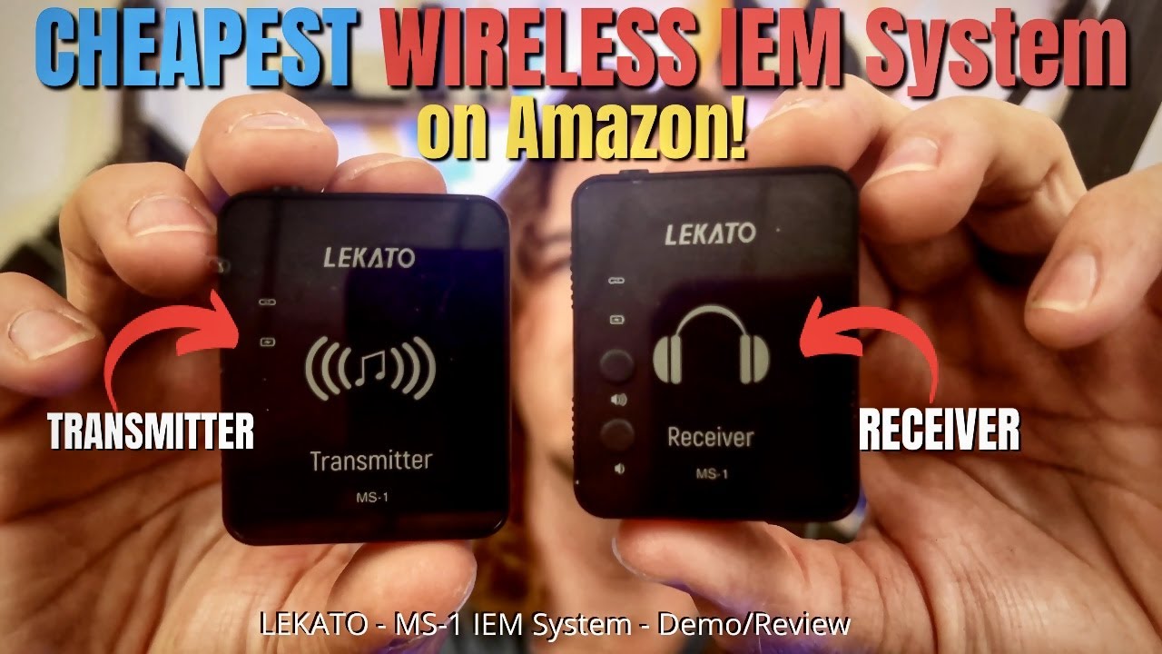 Самая дешевая БЕСПРОВОДНАЯ система IEM на Amazon — обзор Lekato MS-1