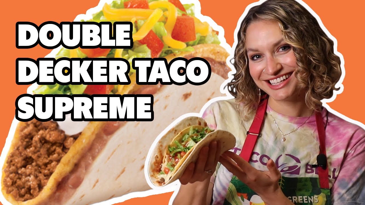 Homemade Taco Bell Double Decker Taco Supreme