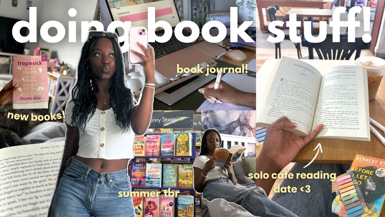 Книжные дела! 📖🌼 читаю в одиночку в кафе, книжные покупки, влог о чтении, читательский дневник и ...