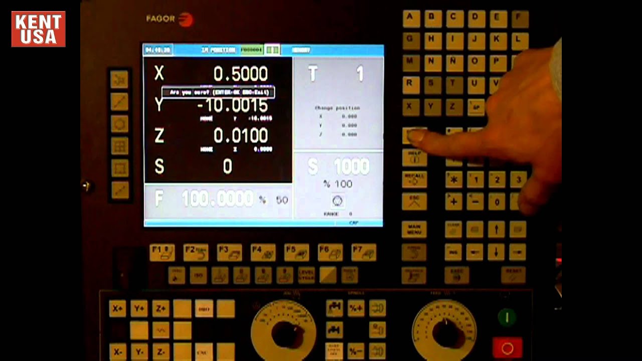 Fagor 8055i preset part zero