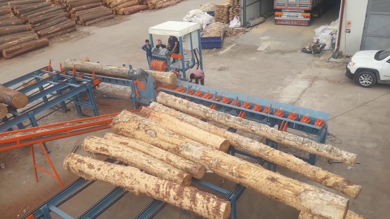 SABİT TOMRUK SOYMA MAKİNESİ/LOG PEELİNG MACHINE-DEBARKER www.serhatmakina.com