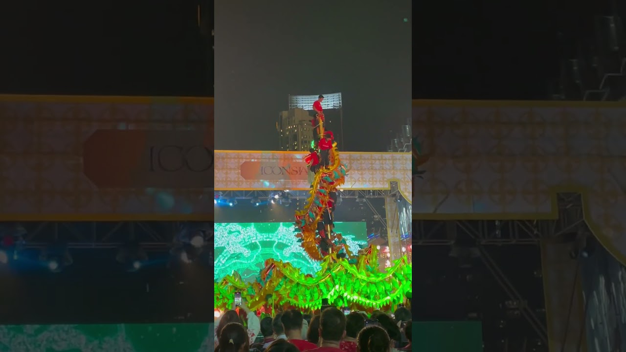 Dragon tower at Iconsiam in Chinese Nee Year, Bangkok 2024