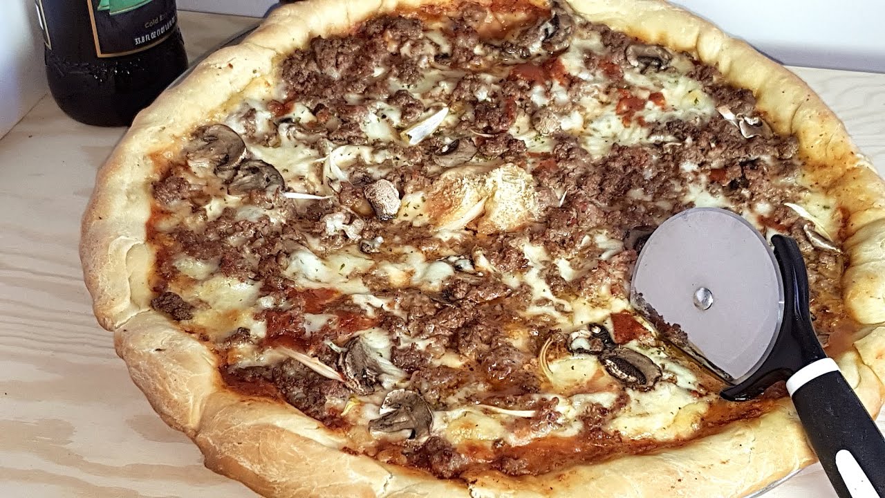 Awesome Beef and Sausage Pizza
