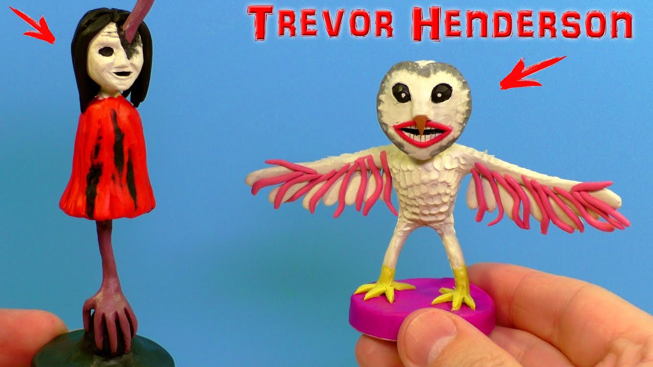 Making Dolls Body and Humanoid Owl with Clay | Trevor Henderson