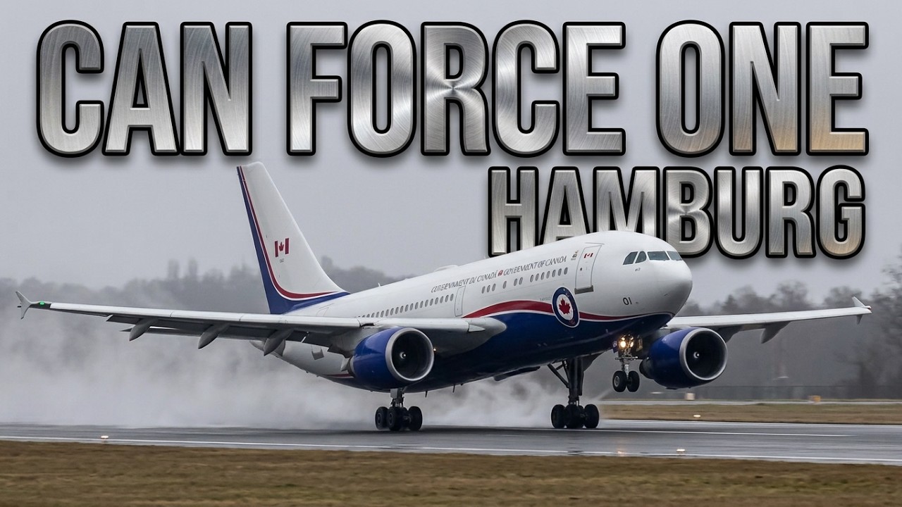 Can Force One Departure | PM Justin Trudeau leaving Hamburg
