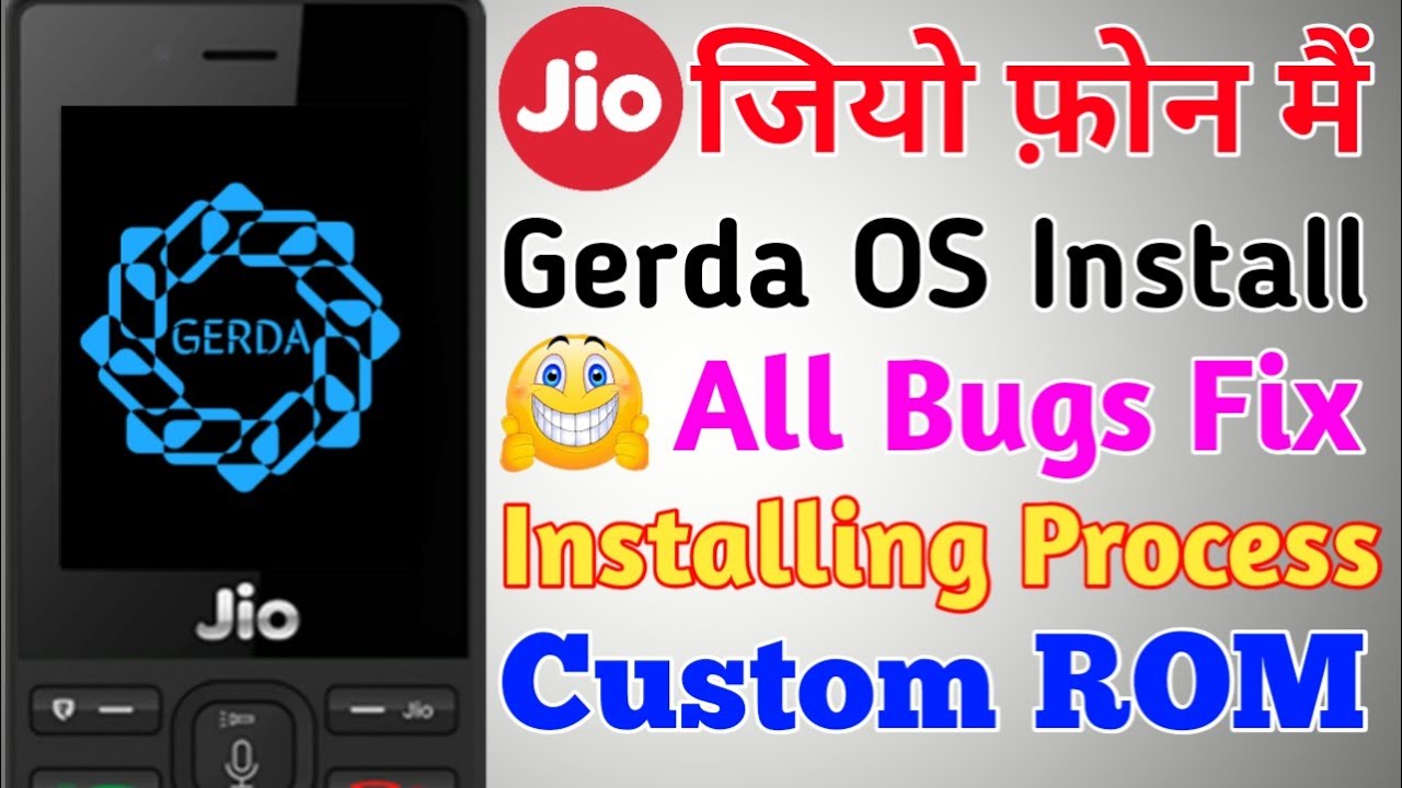 GerdaOS ! Jio Phone V13 New Update ! GerdaOS In Jio Phone ! Installing Process