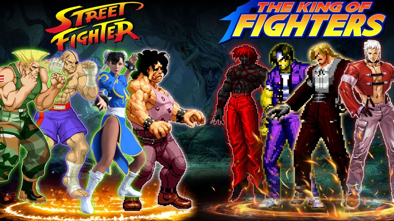 [Mugen KOF/SF] Команда King Of Fighter против команды Street Fighter. Демоническая сила высвобожд...