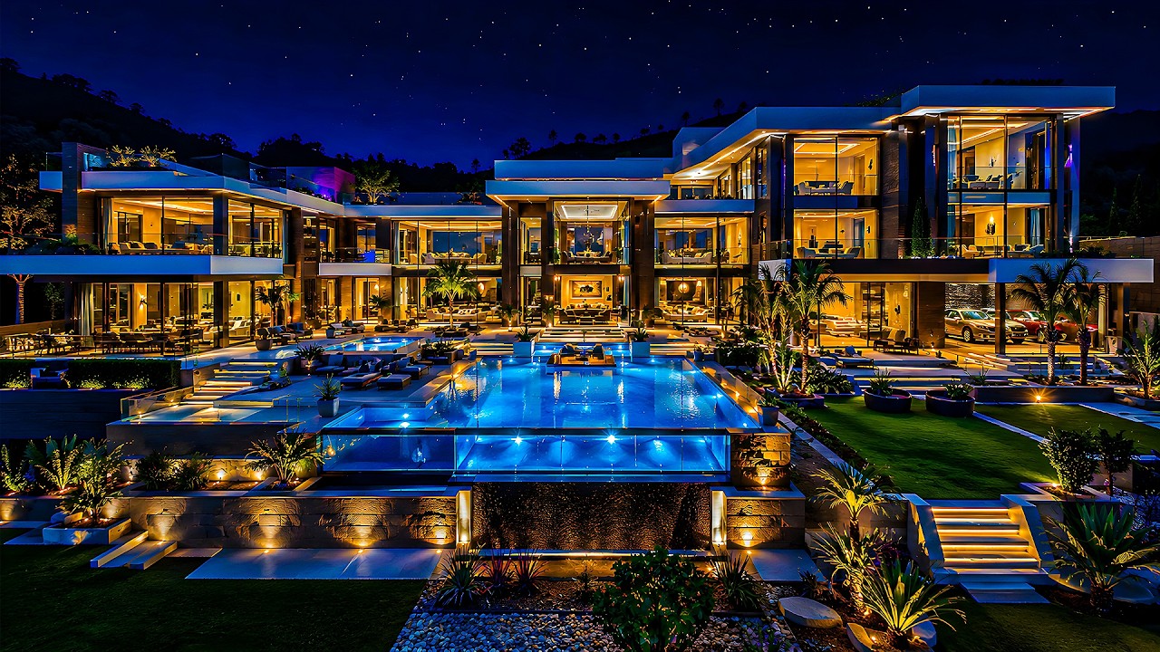 Inside This UNBELIEVABLE Glass Mega Mansion ✨ | Luxury House Tour 4K