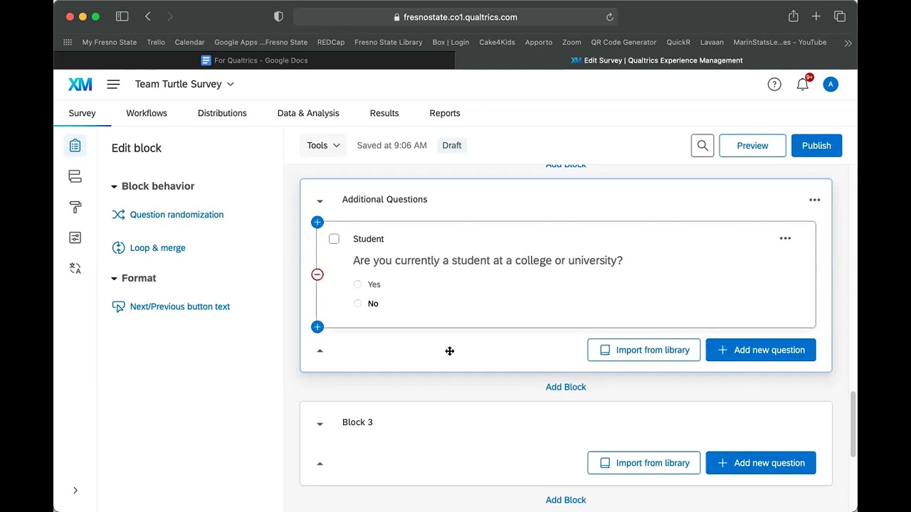 Qualtrics - Additional Questions