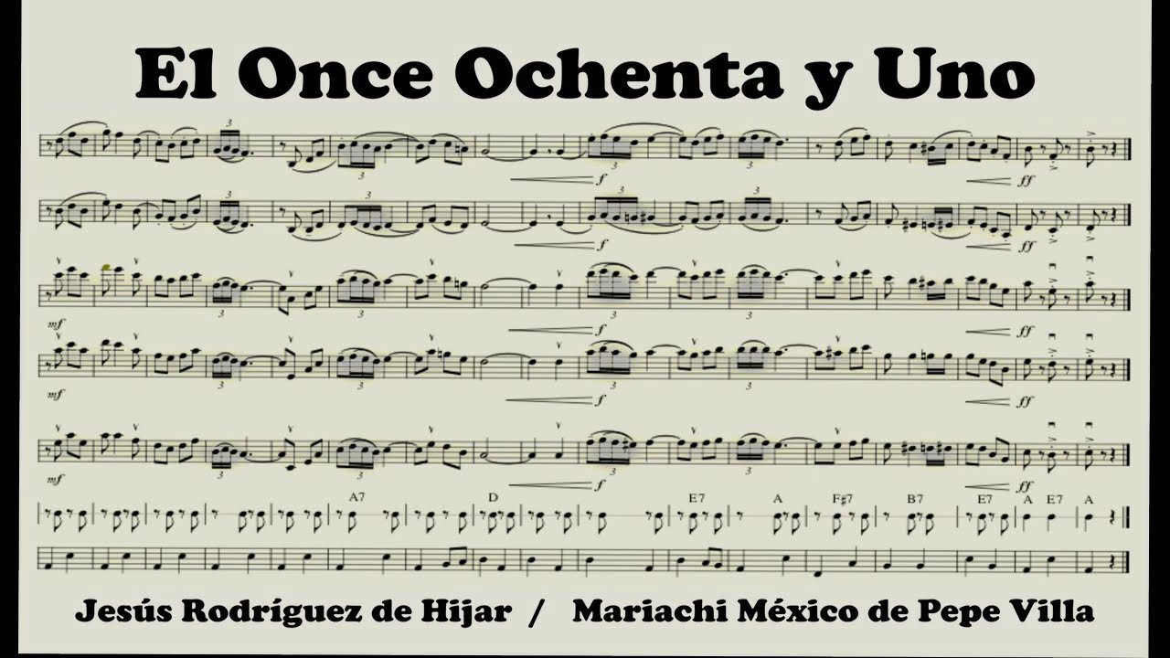 El Once 81 - Versi&oacute;n: Mariachi M&eacute;xico de Pepe Villa