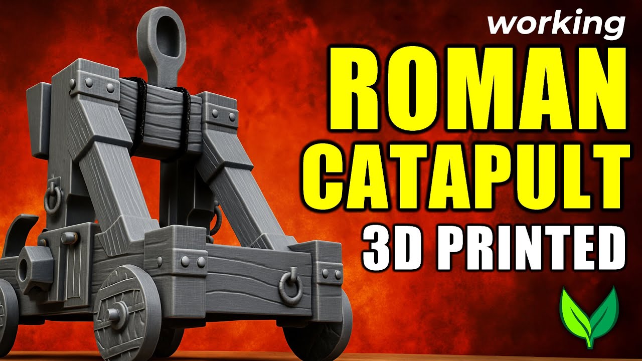 I 3D Printed a Working Roman Catapult (and It’s Shockingly Powerful)