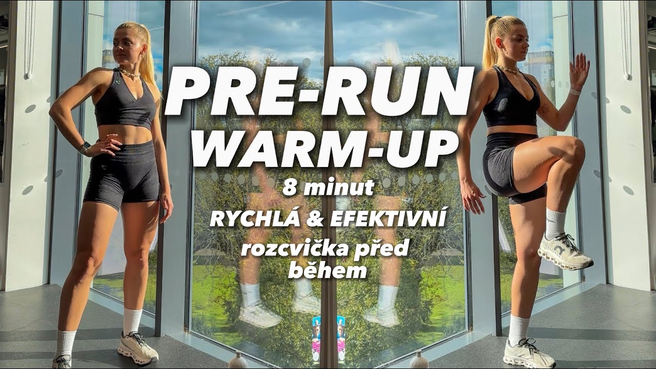 8min. PRE-RUN WARM-UP | rozcvička před během, rychlá & efektivní, běhej lépe!