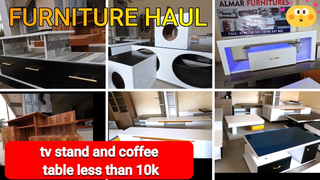 CHEAPEST PLACE TO BUY TV STAND AND COFFEE TABLE ON A BUDGET || FURNITURE HAUL|| LESS THAN10K