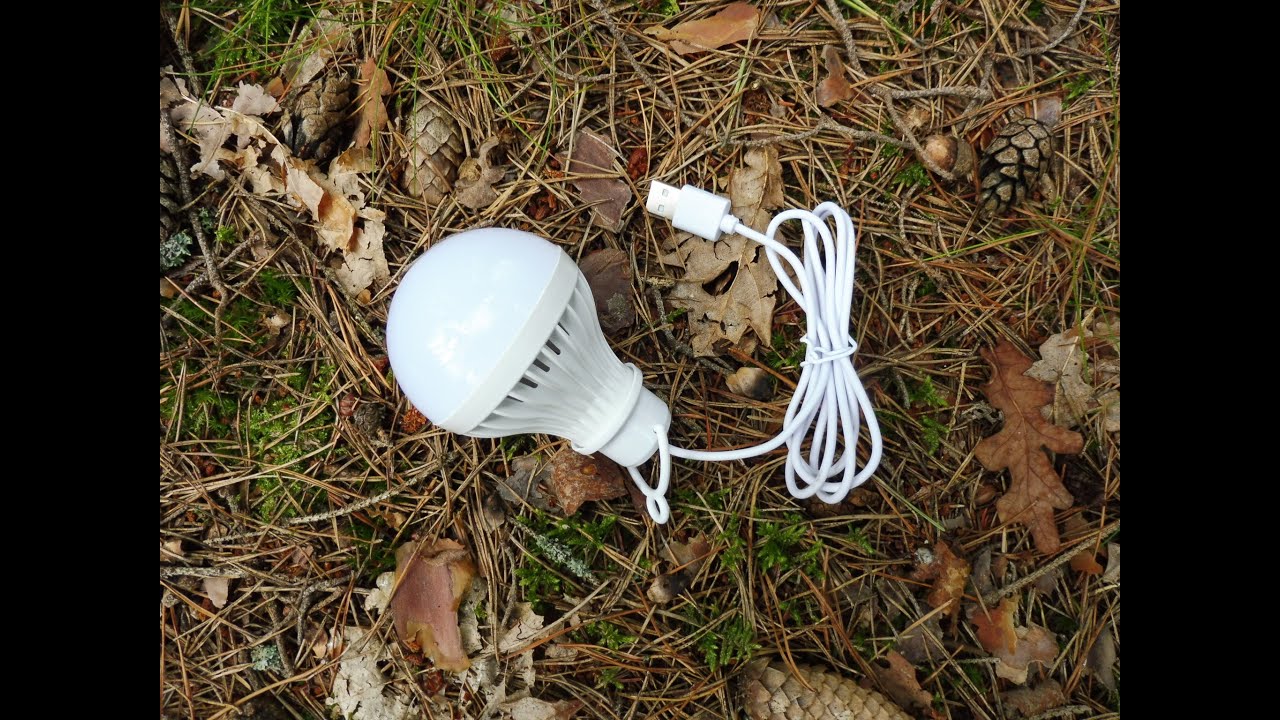 Lampka na USB w formie żarówki - awaryjne oświetlenie