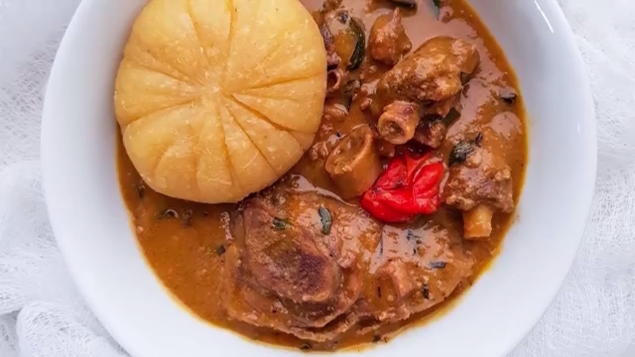 Groundnut Soup with Uziza Leaves Recipe
