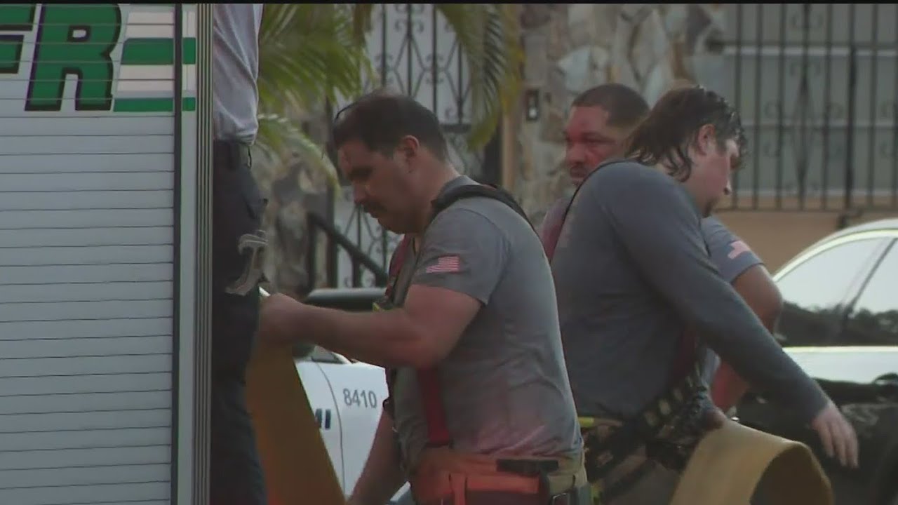 Family escapes North Miami house fire, drone video reveals damage