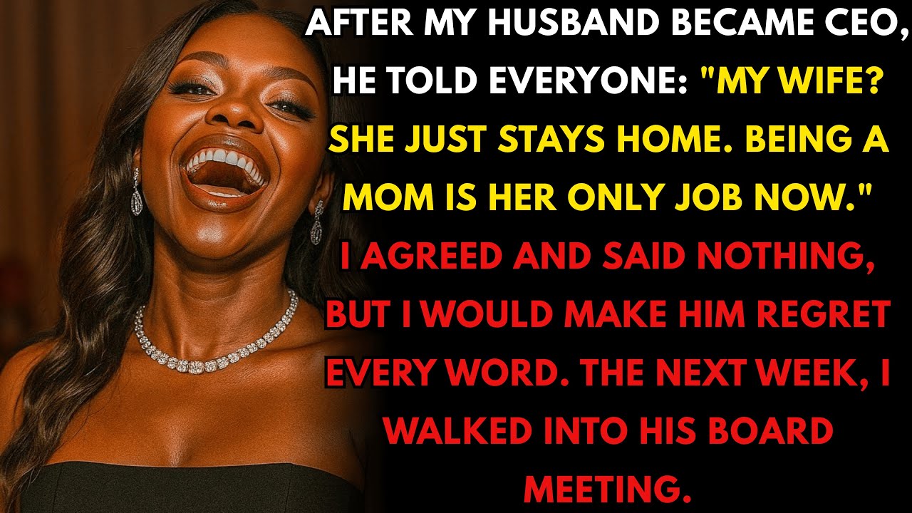 After becoming CEO, my husband said "You're just a housewife." I smiled quietly, but what I did n...