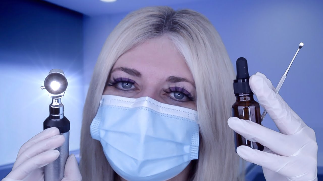 ASMR Ear Exam & Deep Ear Cleaning - Otoscope, Fizzy Drops, Picking, Gloves - Amazing Tingles!