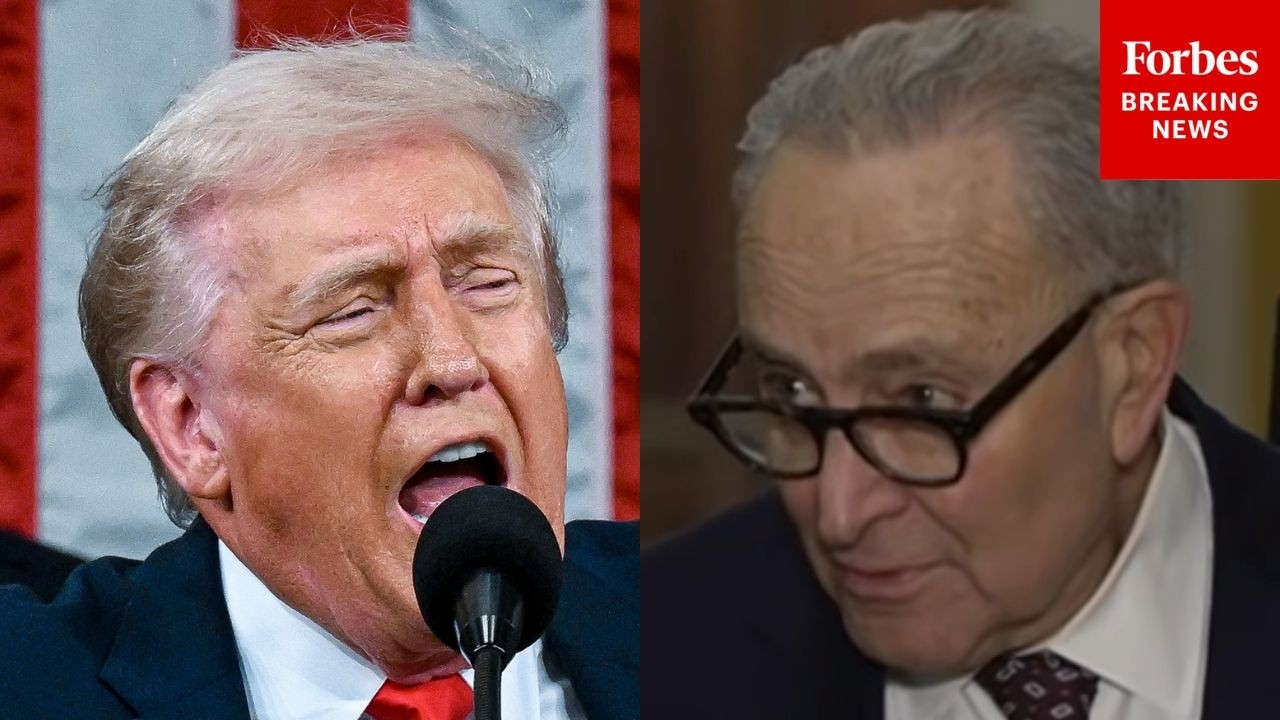 'We're Not Going To Be A Prop': Chuck Schumer Defends Dems For Sitting Through Length Of SOTU Speech