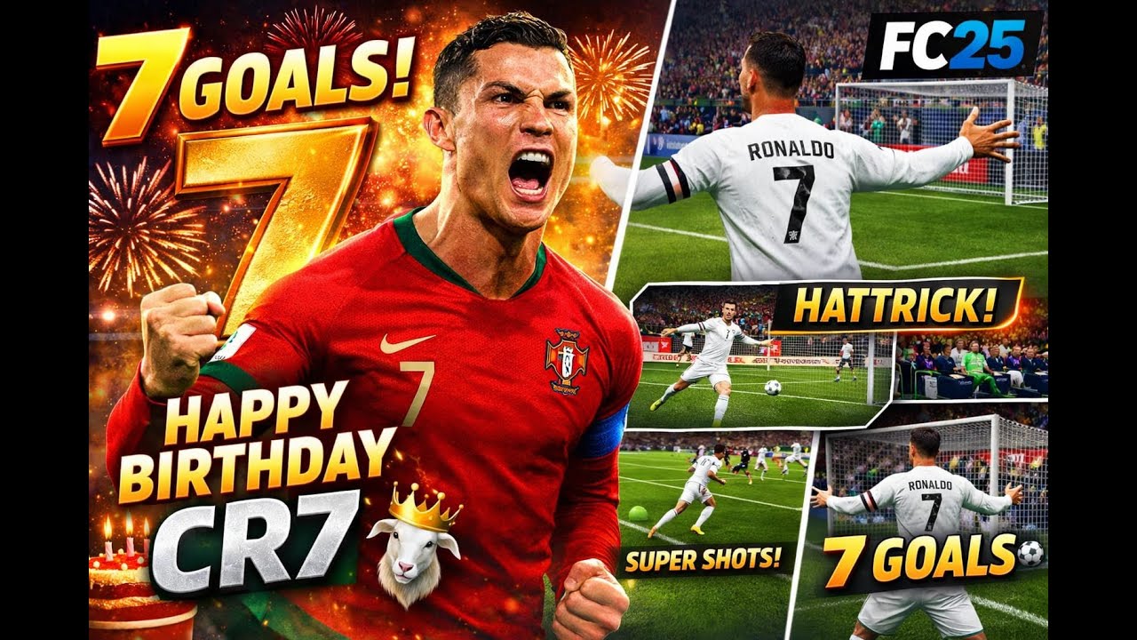 Controller in my hand, CR7 in my soul — 7 goals birthday tribute 🐐🎮 #goat
