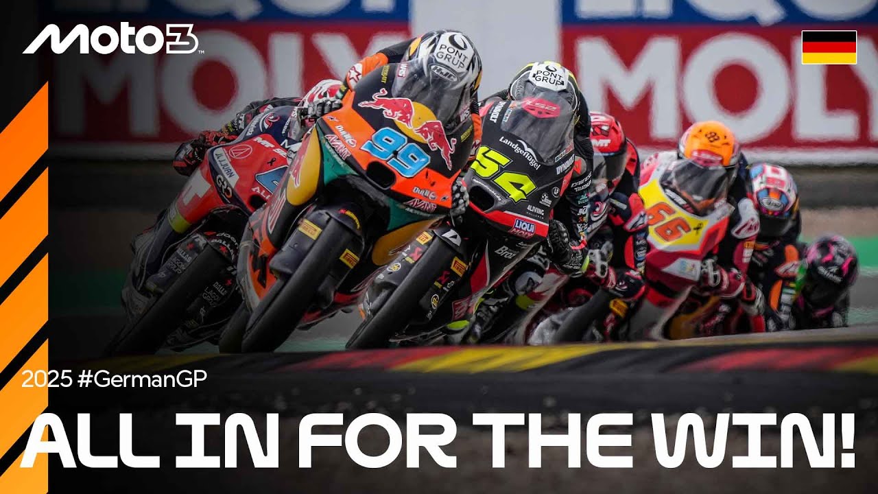 The photo-finished Moto3 last lap! 📸 | 2025 German GP