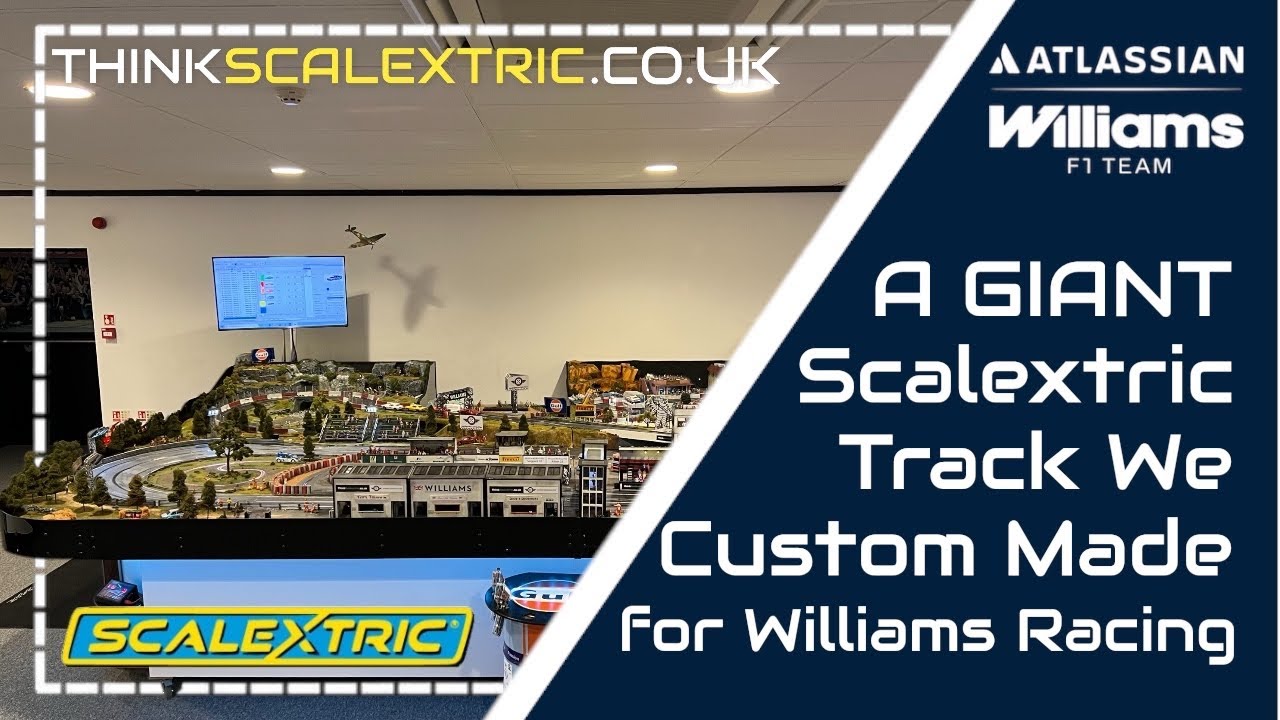 GIANT Scalextric Track We Custom Built for the Williams F1 Racing Team (inc Slot Car Rally Stage)