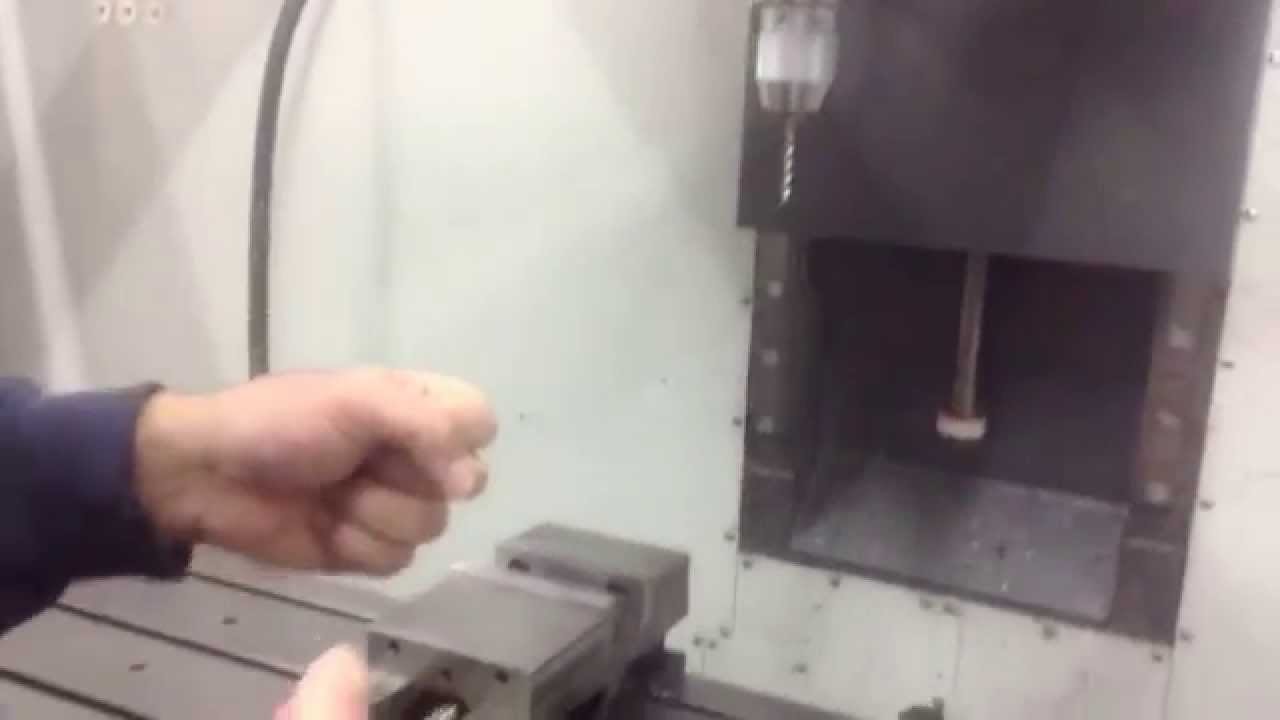 How to set a tool offset on a Haas milling machine