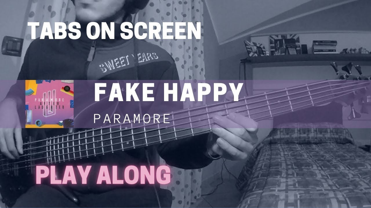 Paramore - Fake Happy (Bass cover & TABS)