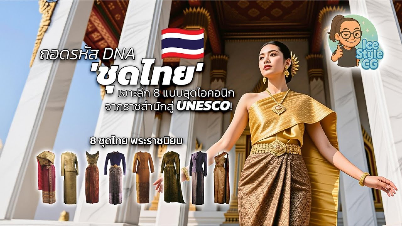 ถอดรหัส DNA 'ชุดไทย' 🇹🇭 | เจาะลึก 8 แบบสุดไอคอนิก จากราชสำนักสู่ UNESCO! : IceStyleCG
