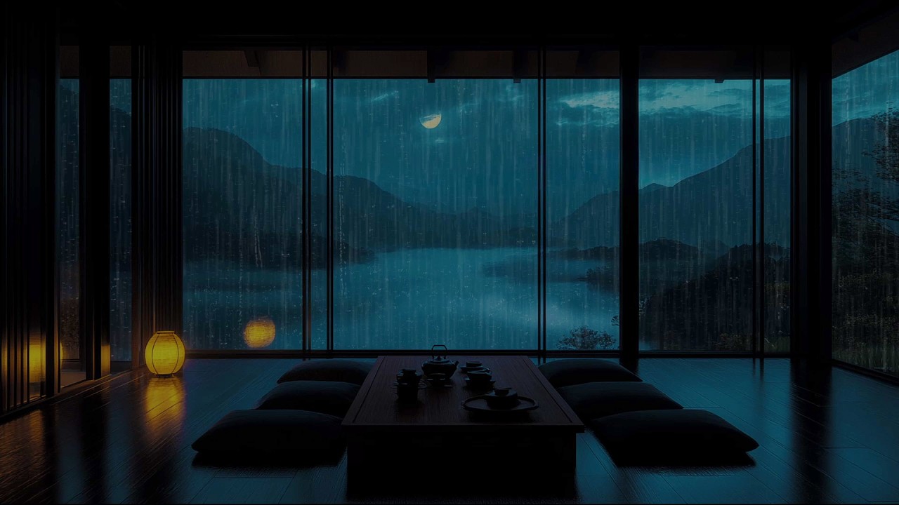 Soft Midnight Rain by the Window | 8 Hours Rain Sounds for Deep Sleep
