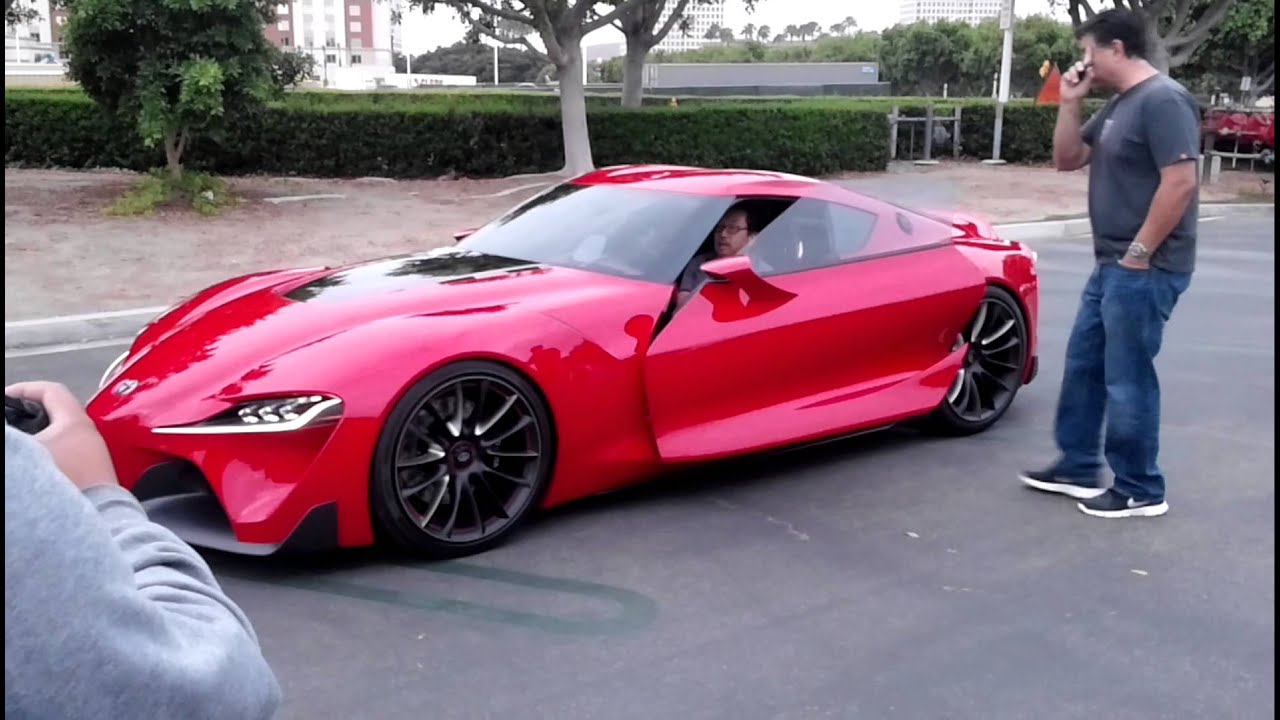 Toyota FT-1 being unloaded at Irvine Cars & Coffee (toyota supra)
