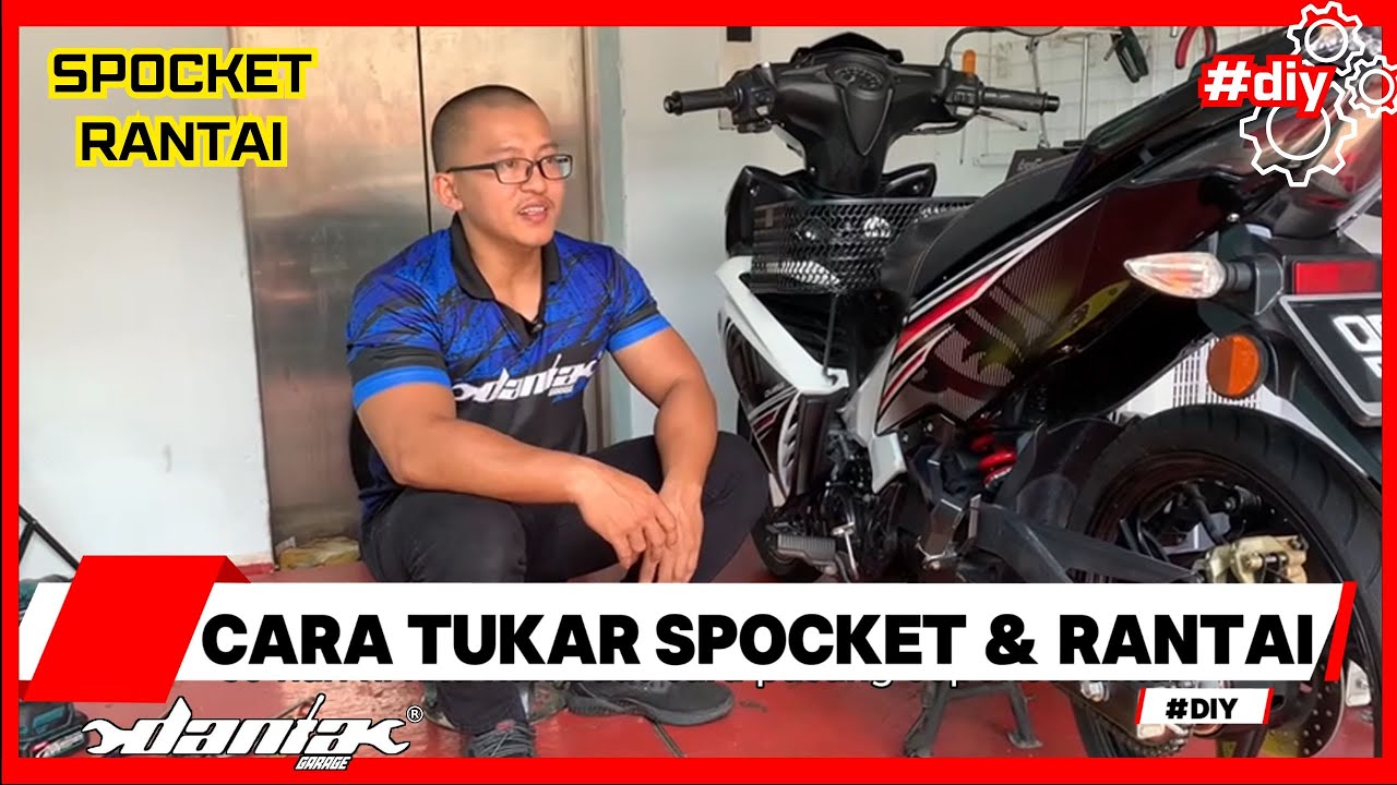 Cara Tukar Spocket & Rantai #daniagarageofficial #bengkelmotorkajang