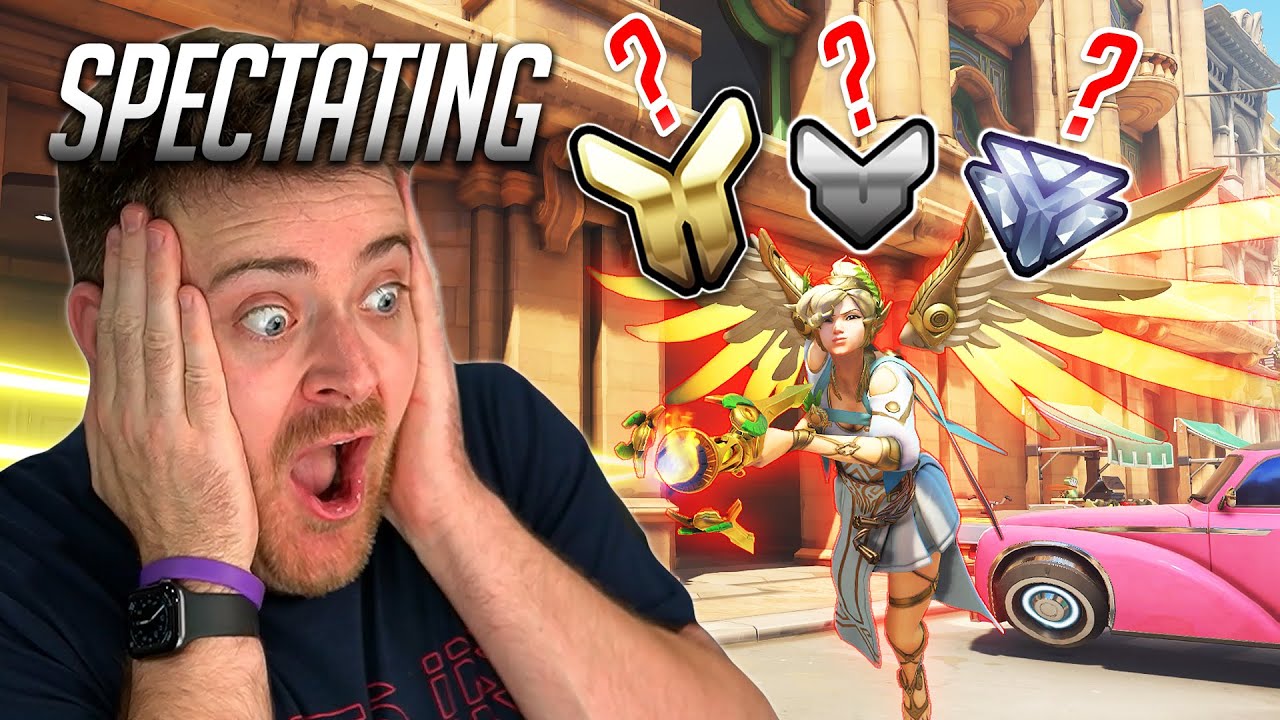 I SPECTATED MERCY AND TRIED TO GUESS THE RANK! (Overwatch Guess The Rank)