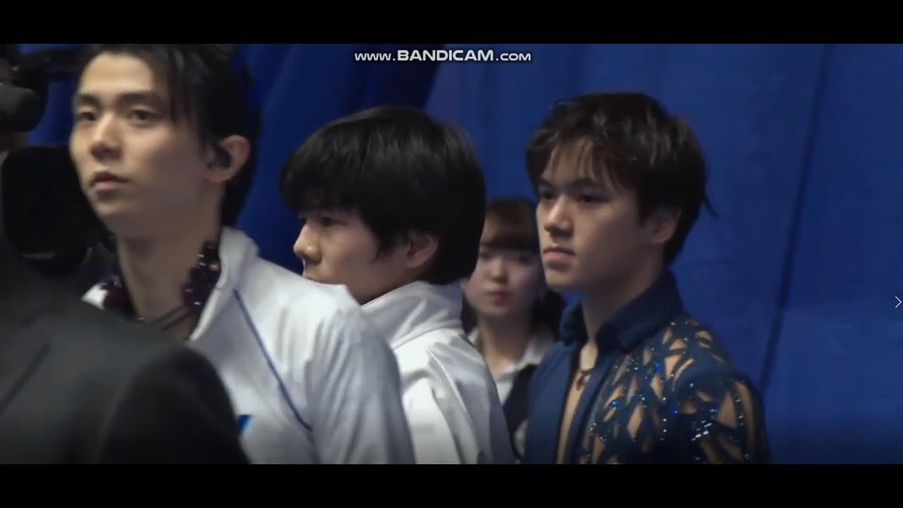 Shun Sato before FS 6min warmup - 2019 Japanese Nationals