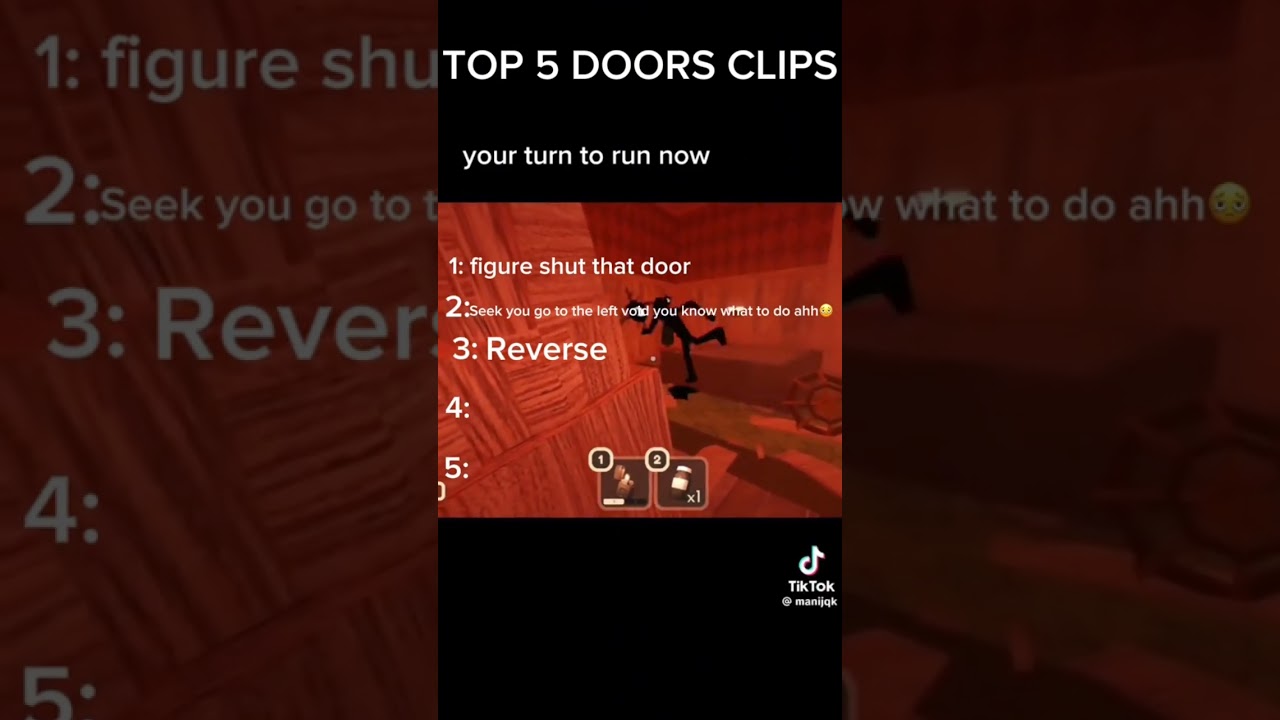 TOP FIVE DOORS MOMENTS😂😂 #roblox #doors