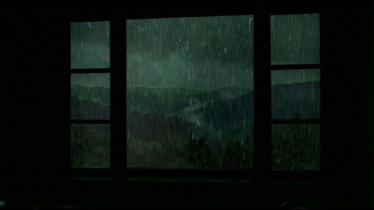 Rain Sounds Outside the Window | Cozy Bedroom Ambience for Deep Sleep & Relaxation