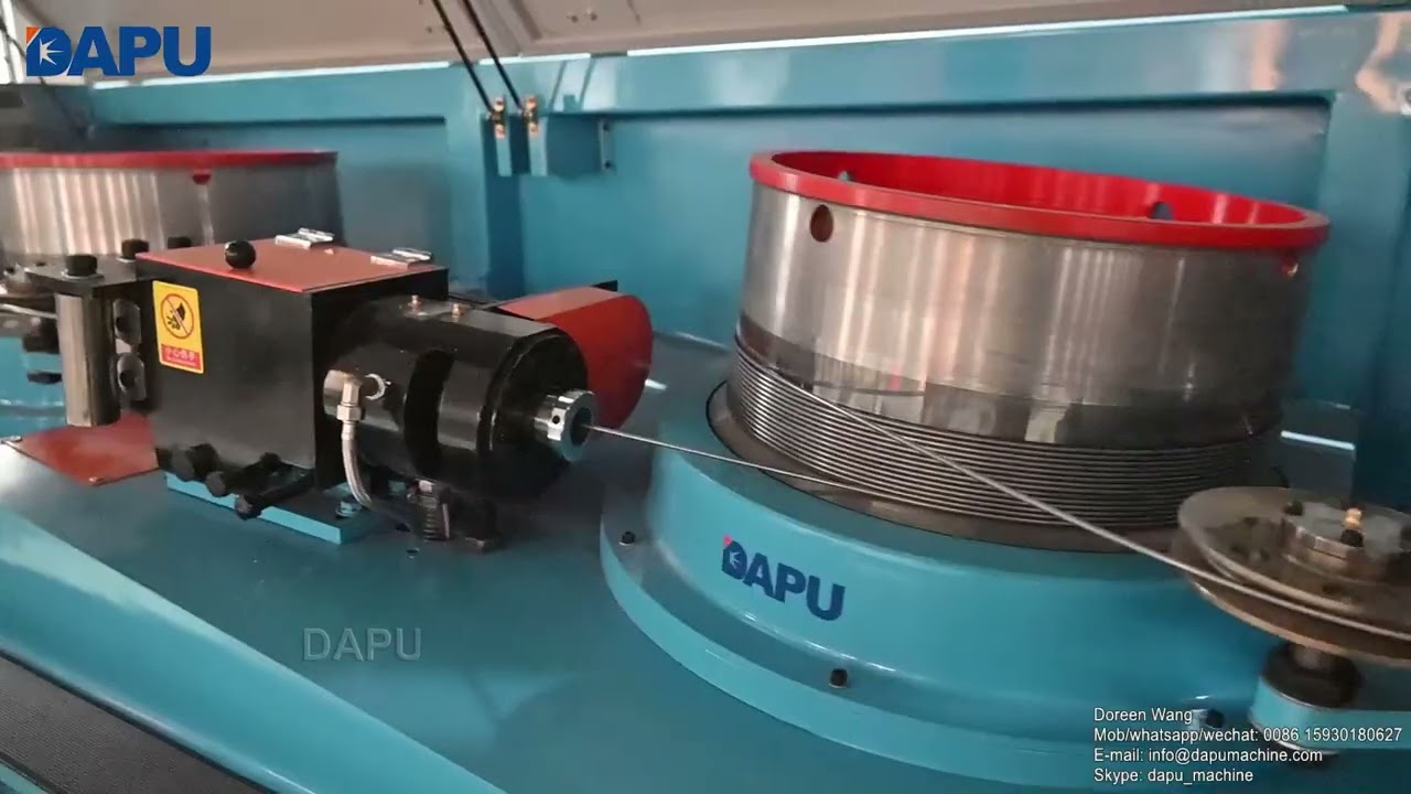 New type straight line wire drawing machine with permanent magnet motor