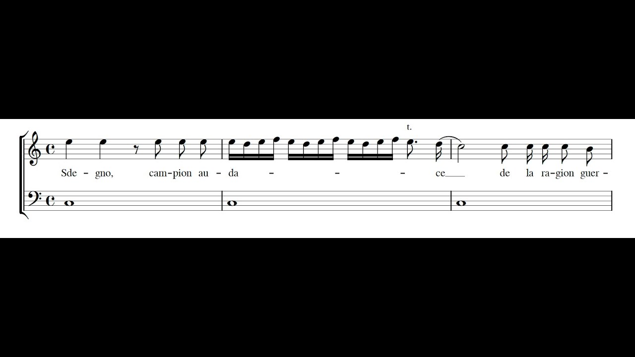 VIRGILIO MAZZOCCHI: Sdegno, campion audace PDF SCORE