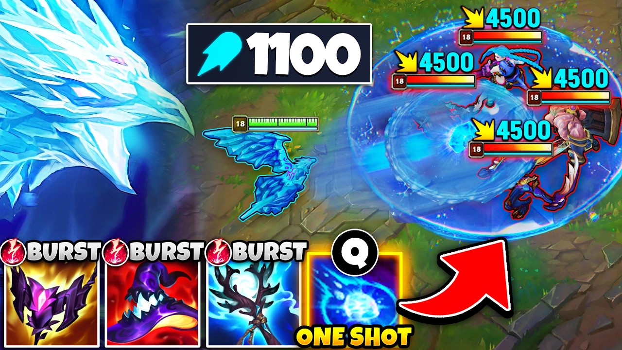 Anivia but I have 1100 AP and I can one shot your entire team (THIS IS SO BROKEN)
