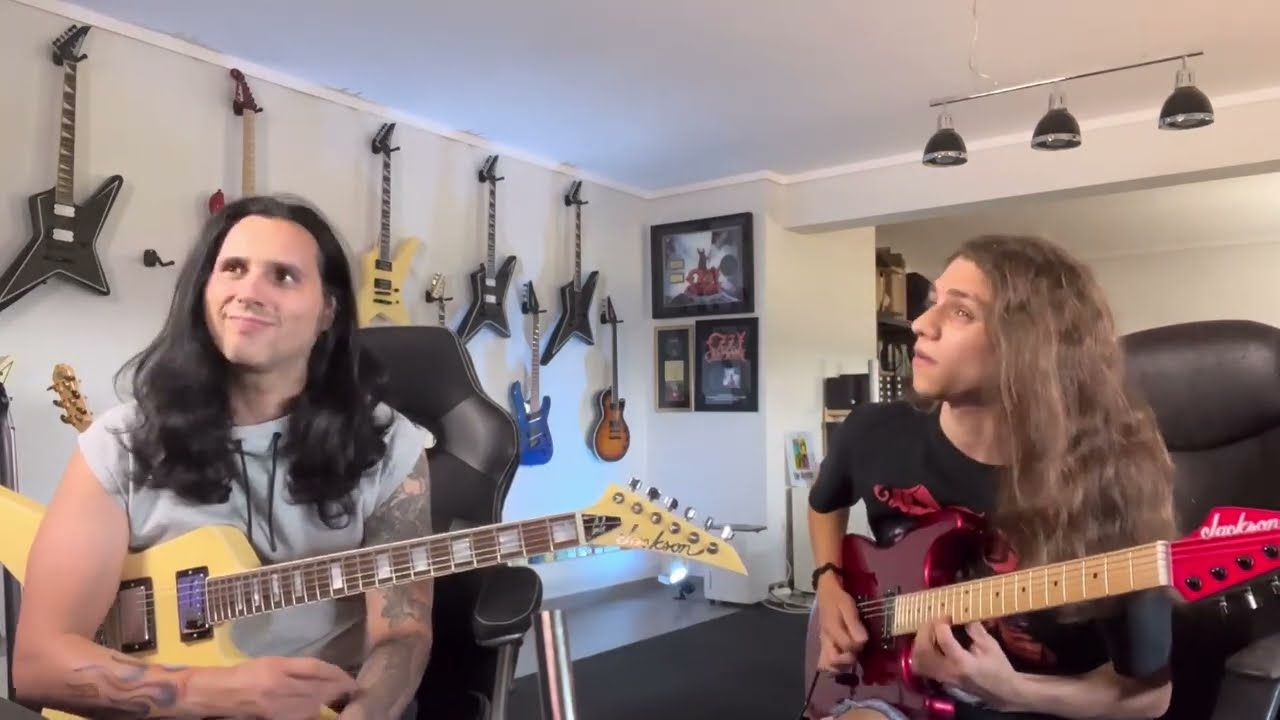 Jamming with my 17 year old godson