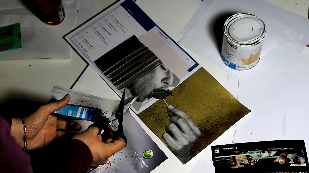 Arte Contemporanea il pittore Giuseppe Alletto parla della tecnica del Collage