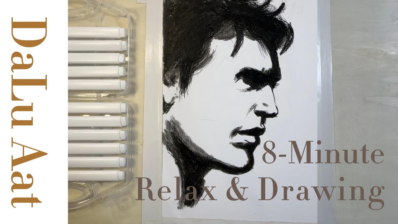 8-Minute Relax & Drawing /8分钟放松的绘画 #art #drawing #relaxing