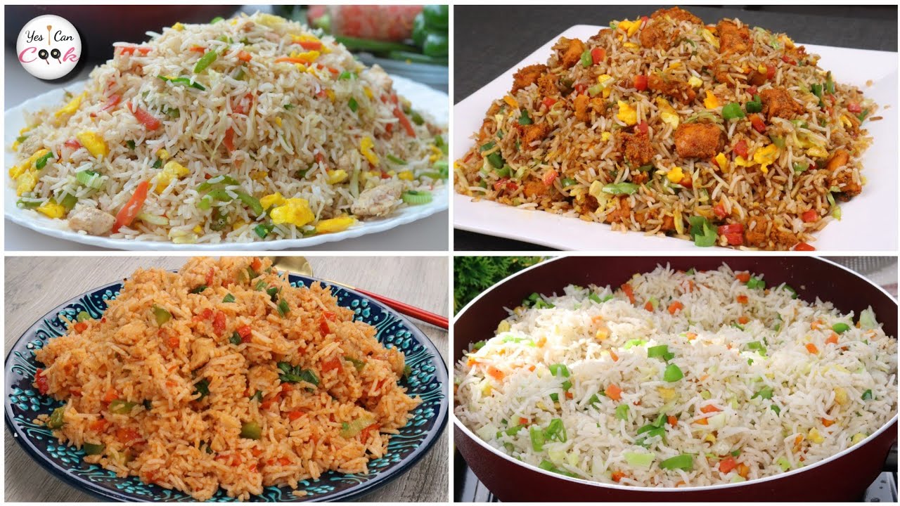 4 Delicious Fried Rice Recipes by (YES I CAN COOK)