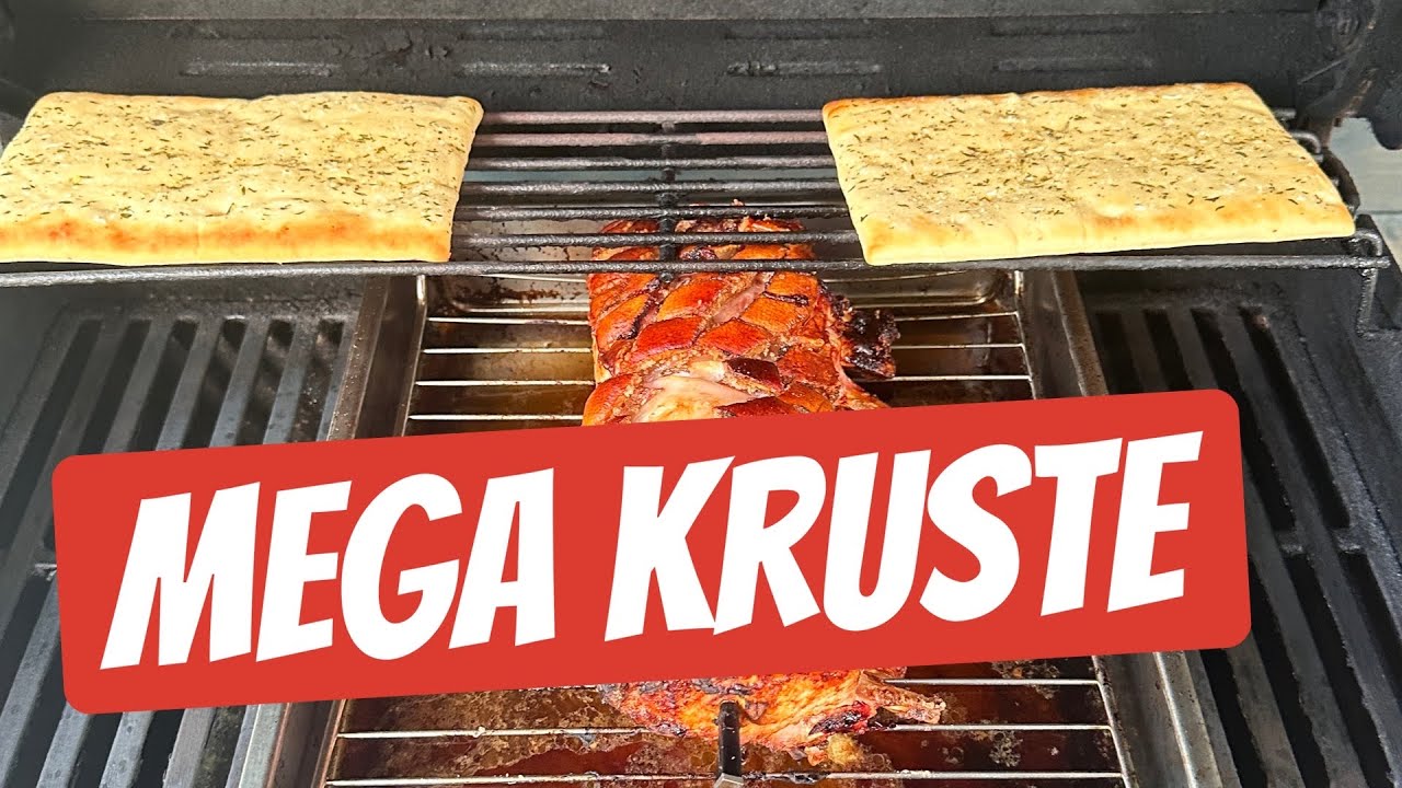 Spanferkelkrone mit mega Kruste