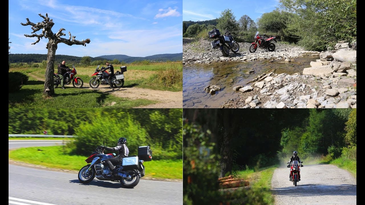 BMW R1200GS VS HONDA CRF1000L AFRICA TWIN - test por&oacute;wnawczy, Bieszczady 2016