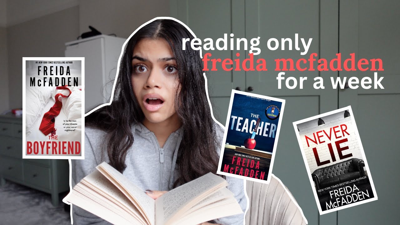 reading ONLY Freida McFadden THRILLERS for a WEEK...| spoiler-free reading vlog